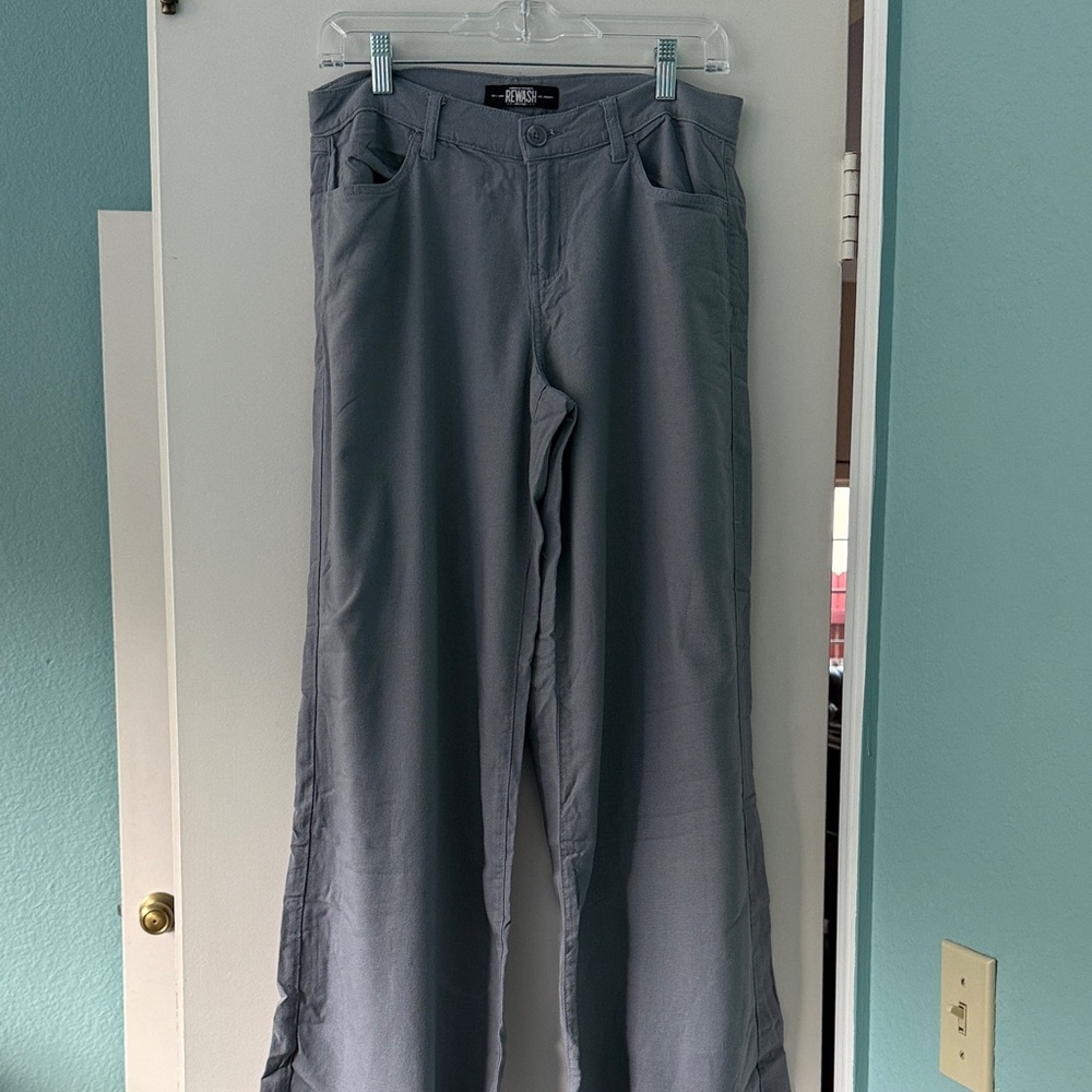 Rewash Light Gray Rayon Pants